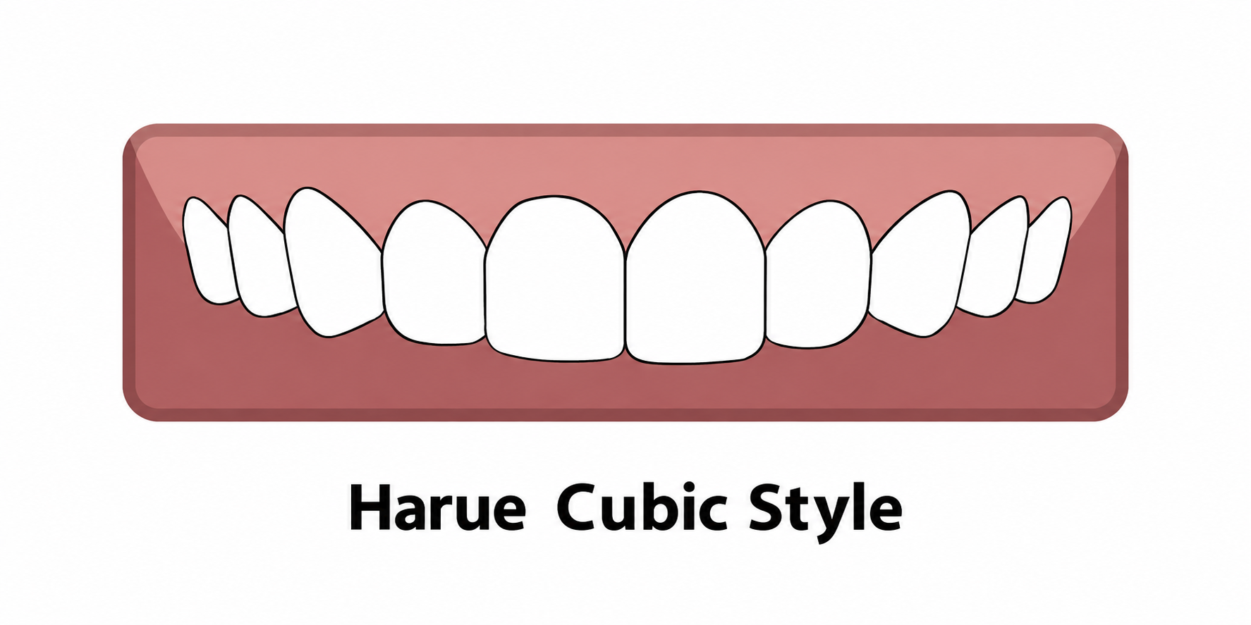 하루에 치아 디자인 컬렉션의 Harue Cubic Style 큐빅스타일 참고 도안